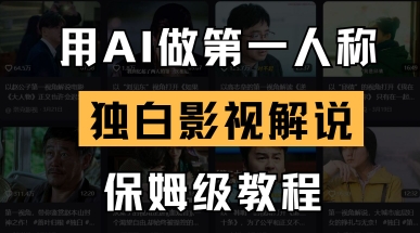 用AI做第一人称独白影视解说，手把手教学，保姆级教程-智联云境网络科技工作室