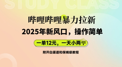 哔哩哔哩暴力拉新:2025年新风口,一单12元,一天数张(附开白渠道和保姆级教程)-智联云境网络科技工作室